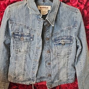 Hydraulic New Women's Light Blue Jean Jacket Size Medium NEVER WORN
